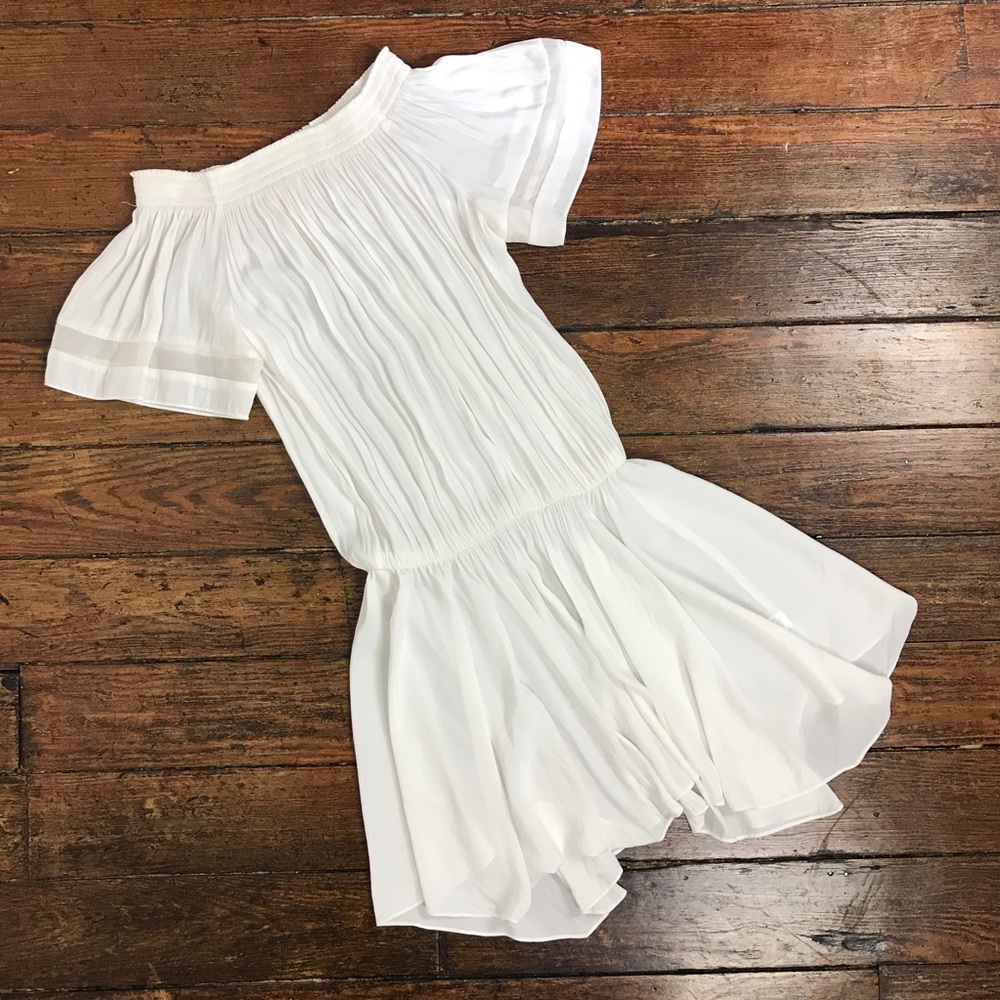 Ramy Brook Jessica Off-The-Shoulder Dress White XS